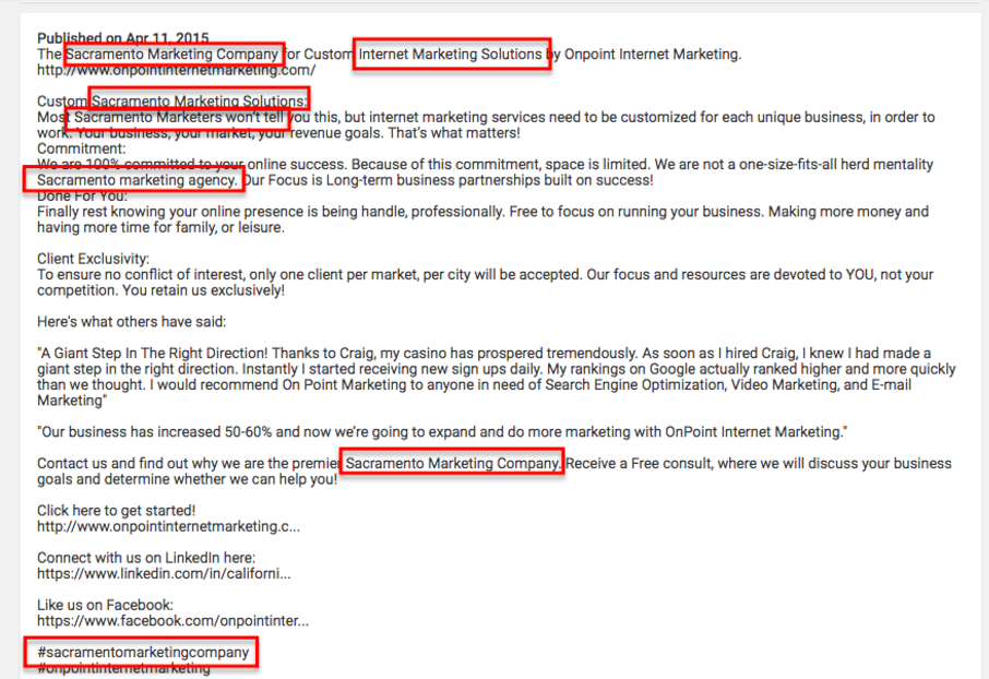Optimizing your Youtube profile.