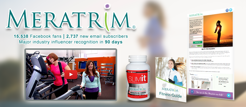 Online marketing materials for nutraceutical company